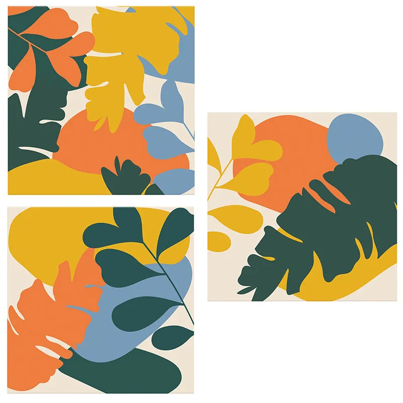 Vibrant Lush Wall Painting - Set Of Three media 3