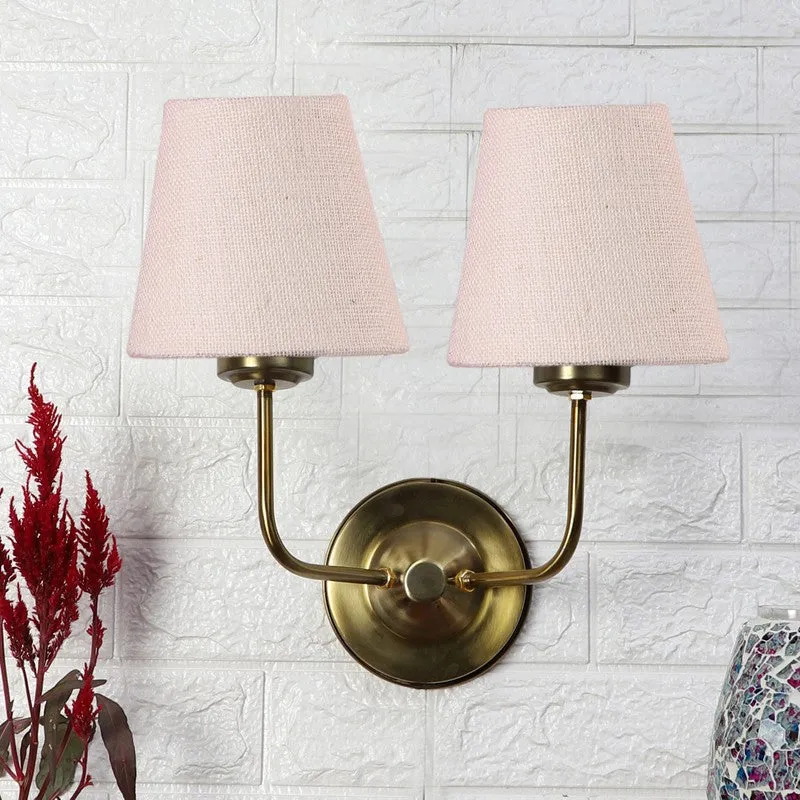 Lumoire Duo Cone Metal Wall Lamp - Gold,White media 3