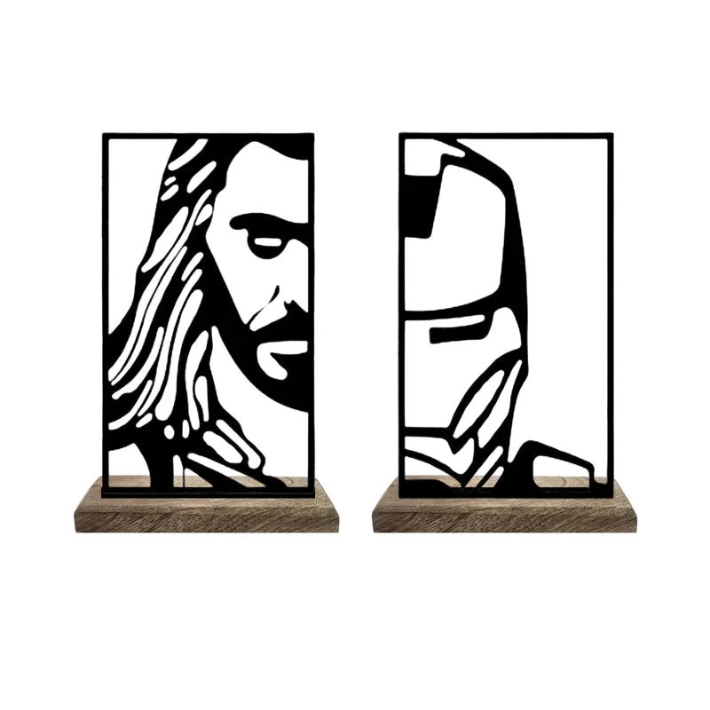 Thor & Iron Man Showpiece - Set Of Two media 4