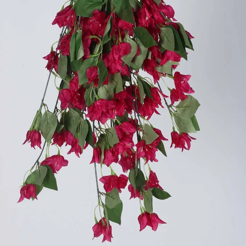 Faux Lush Hanging Bougainvillea - Pink - 2.5 Feet media 3