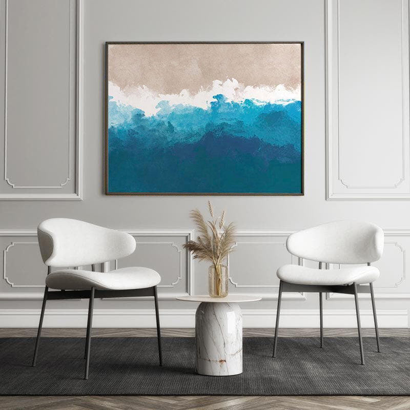 Rumbling Shoreline Wall Painting - Black Frame media 5