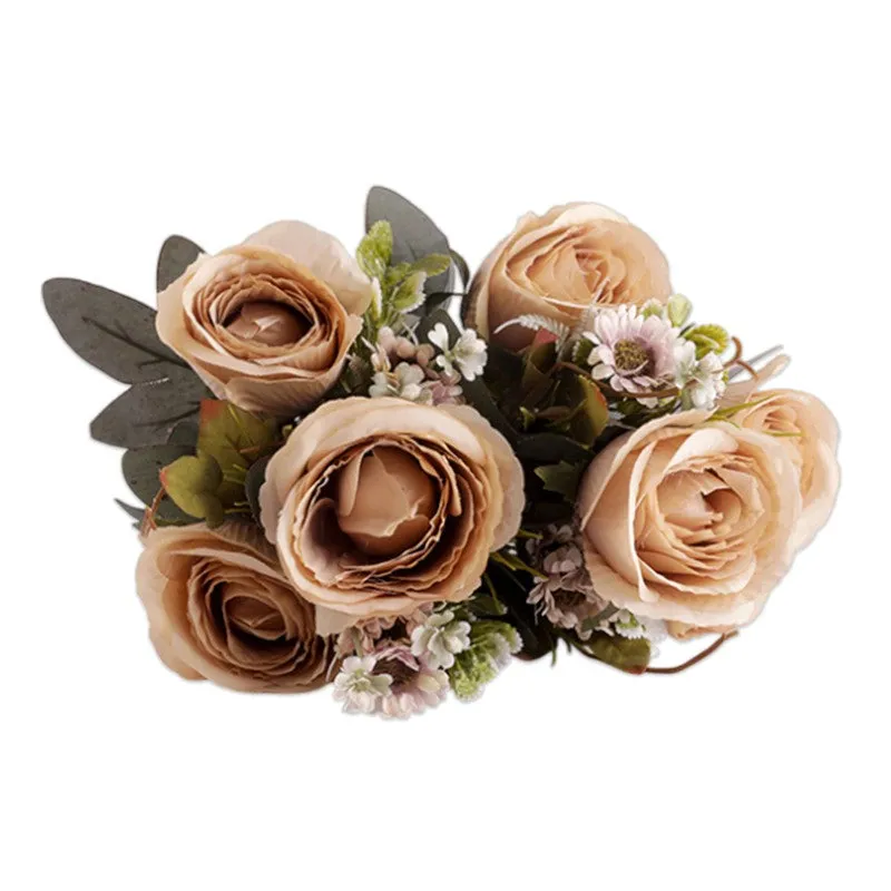 AarviDecor Classic Rose Silk Artificial Flowers media 5