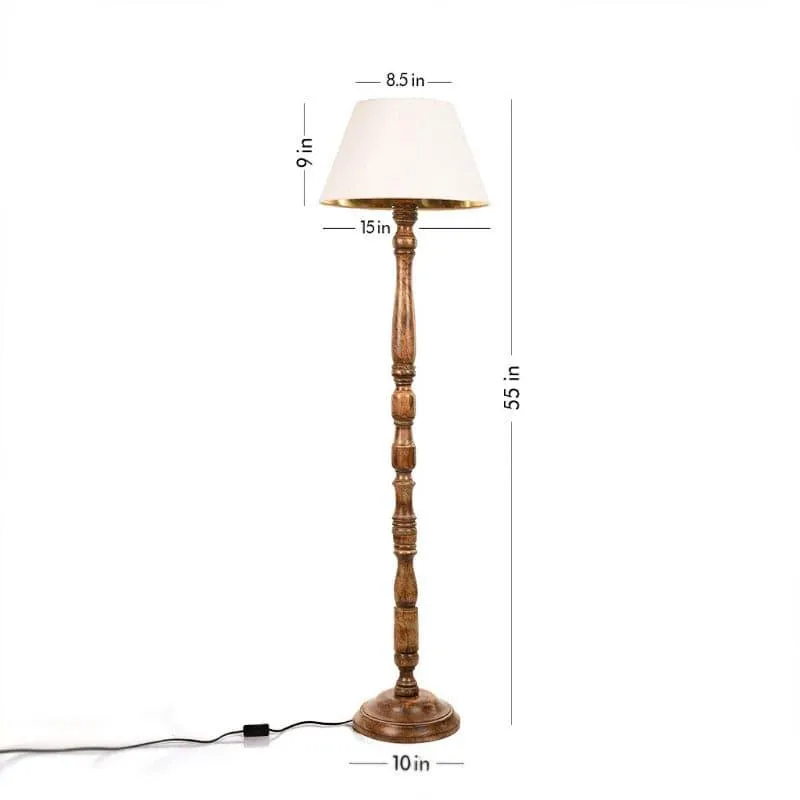 White Taper Norfolk Floor Lamp media 4