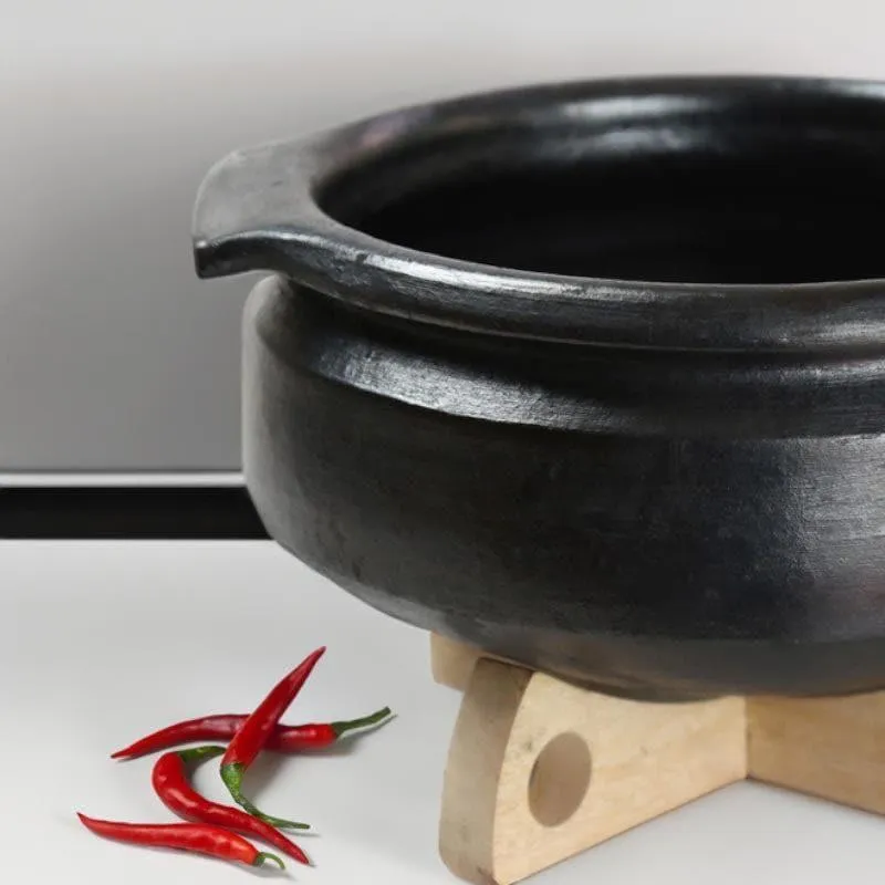 Vritra Clay Pot Black 2000 mL / 9 Inches media 3