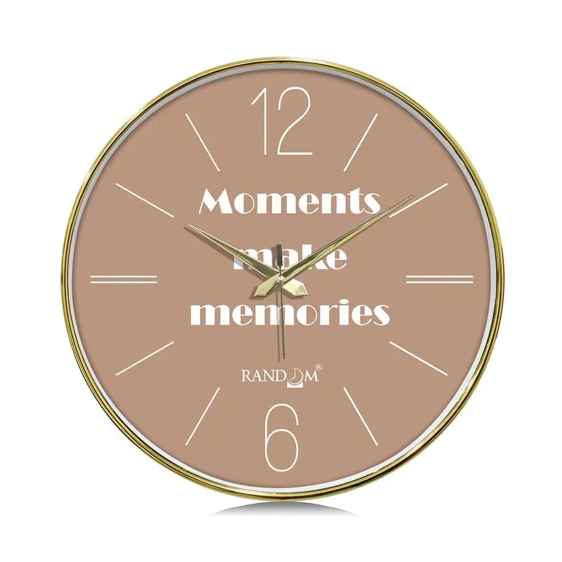 Moment Magic Round Analog Wall Clock - Brown media 3