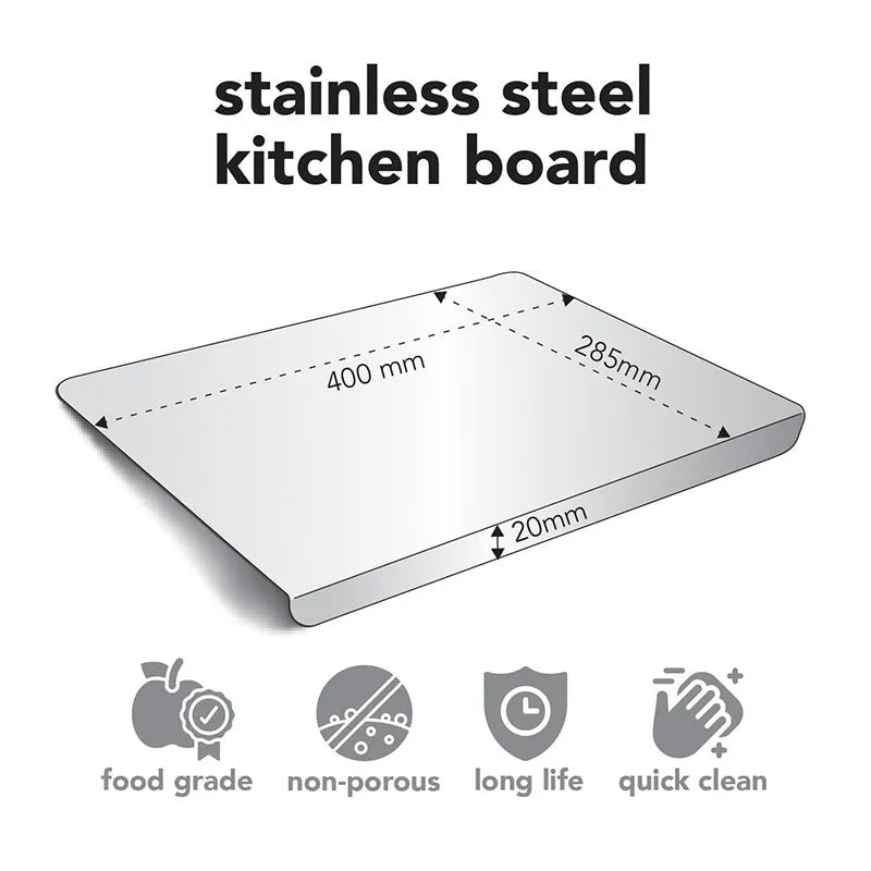 Premium Stainless Steel Chopping Board for Kitchen media 3