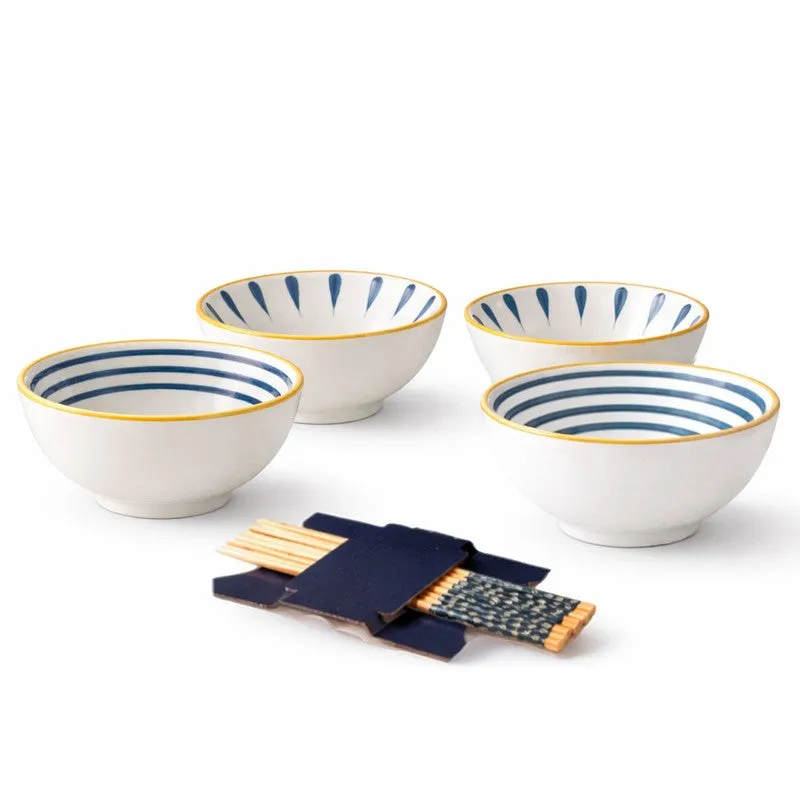 Rioware Dine Calm Ceramic Snack Bowls (250 mL Each) - Set of Four media 3