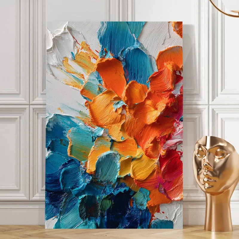 Vivid Bloom Abstract Canvas Wall Art media 7