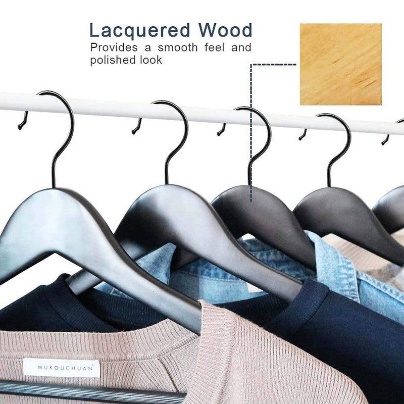 Attirra Wood Cloth Hanger - Set of Twelve media 6