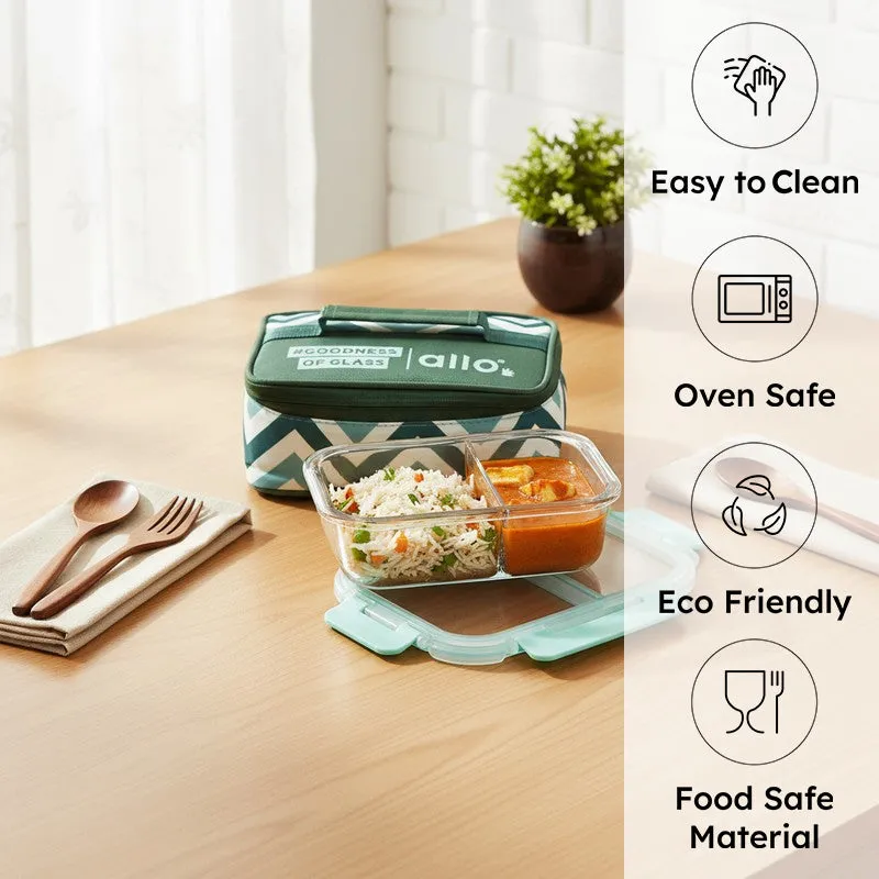 Yumdro Leak Proof Glass Lunch Box - 580 ML media 1