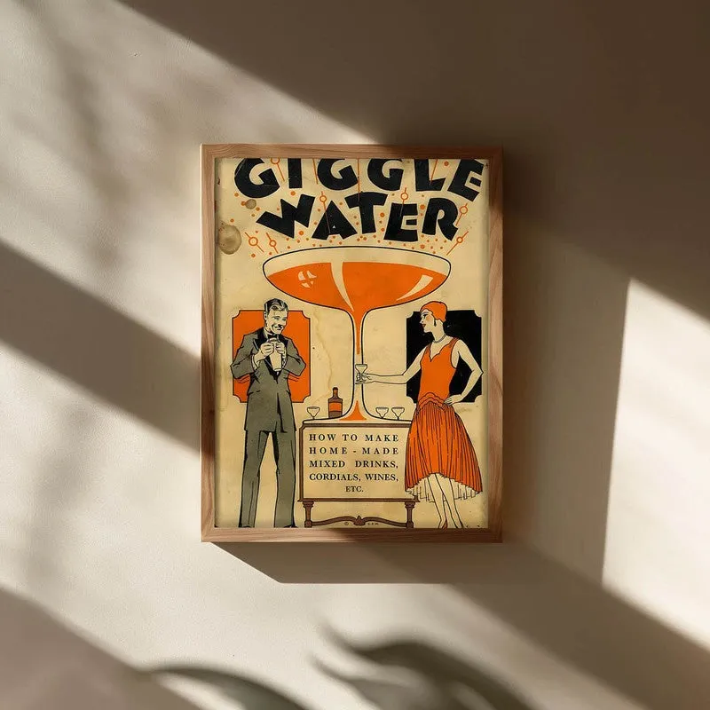 Giggle Water Archival Canvas Wall Art - Brown media 3