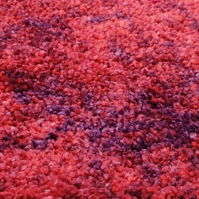 Ivron Abstract Micro Fiber Area Rug - Pink,Red media 4