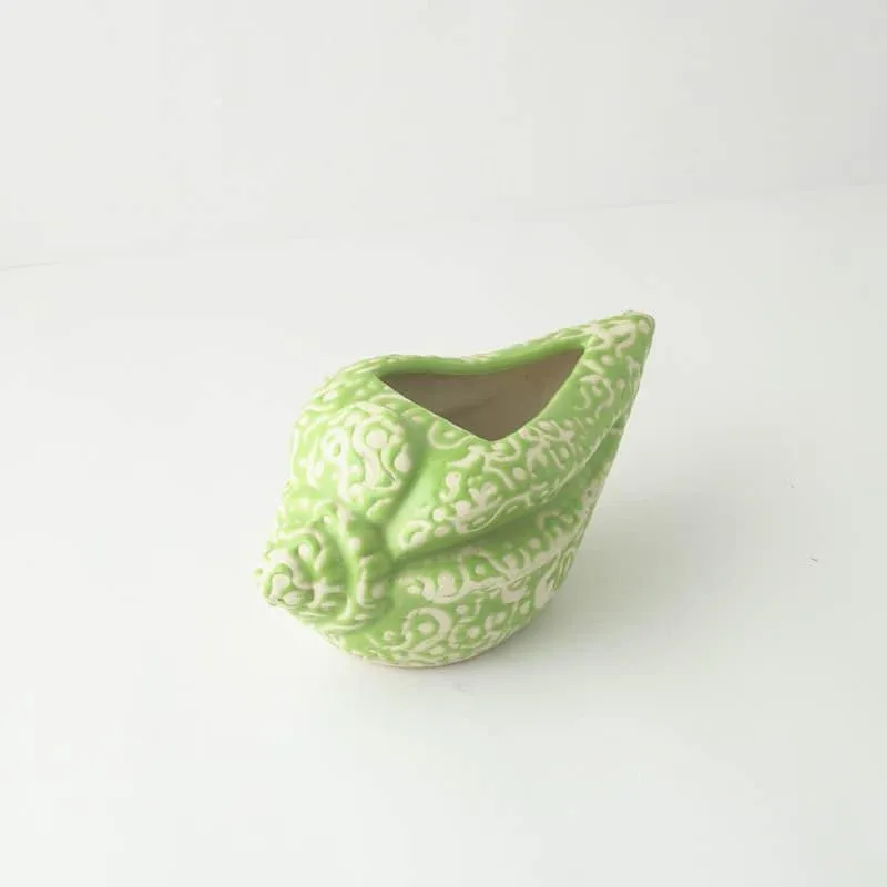 Sea Shell Planter - Green media 4