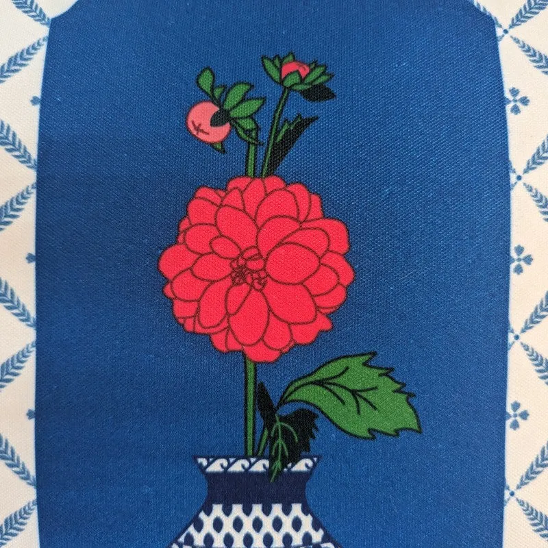 Indigo Pottery Cushion Cover (Dark Blue) - Set Of Two media 4