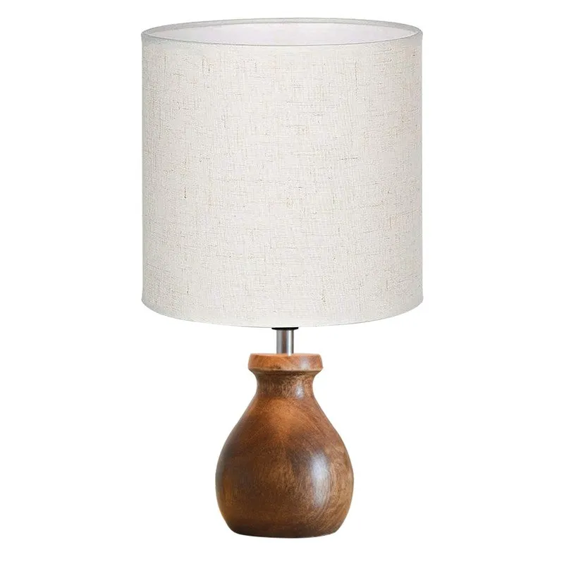 MinimalRadiance Wooden Table Lamp - White media 7