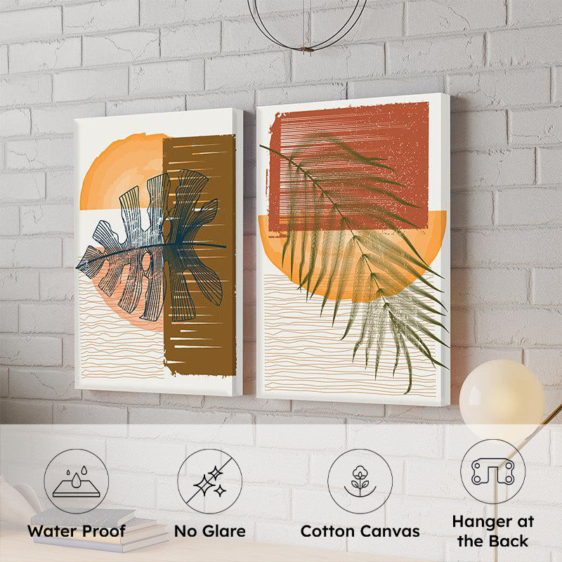 Aveta Abstract Wall Painting - Set Of Two media 6