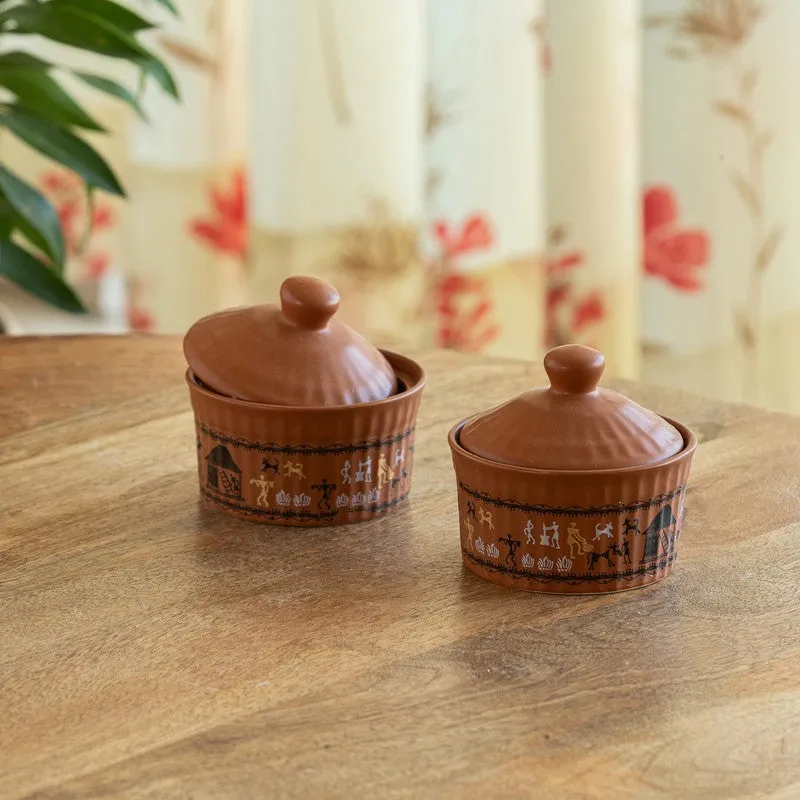 Elora Craft Ceramic Jar (170 mL) - Set Of Two media 1