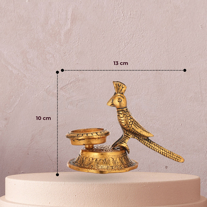 Thotha Ornate Tea Light Holder (Gold) - Set Of Two media 8