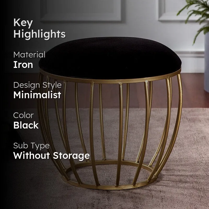 Smooth Drift Ottoman - Black media 2