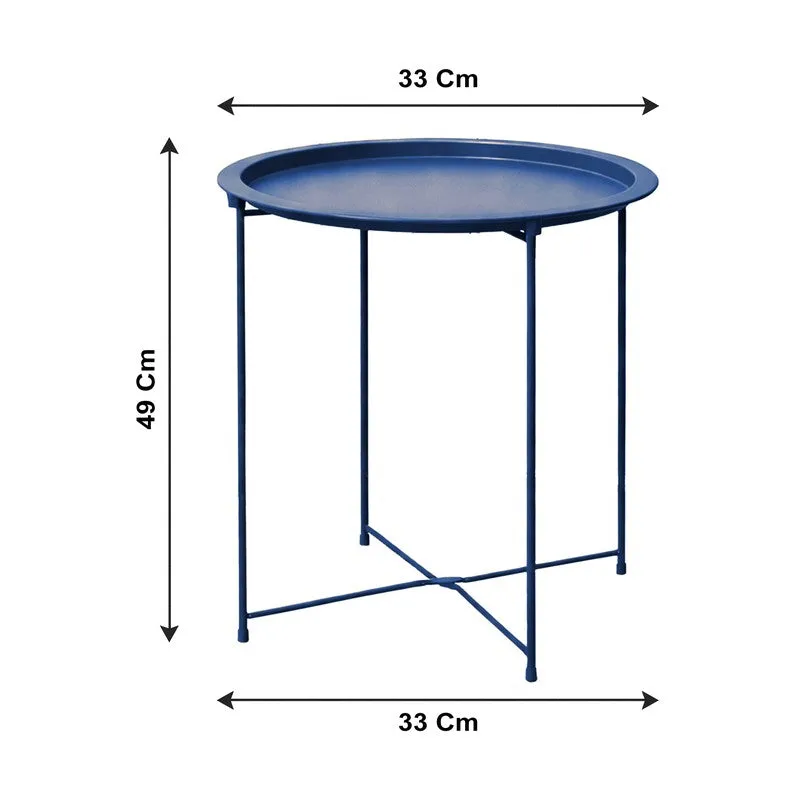 Cedar Metal Side Table - Blue media 8
