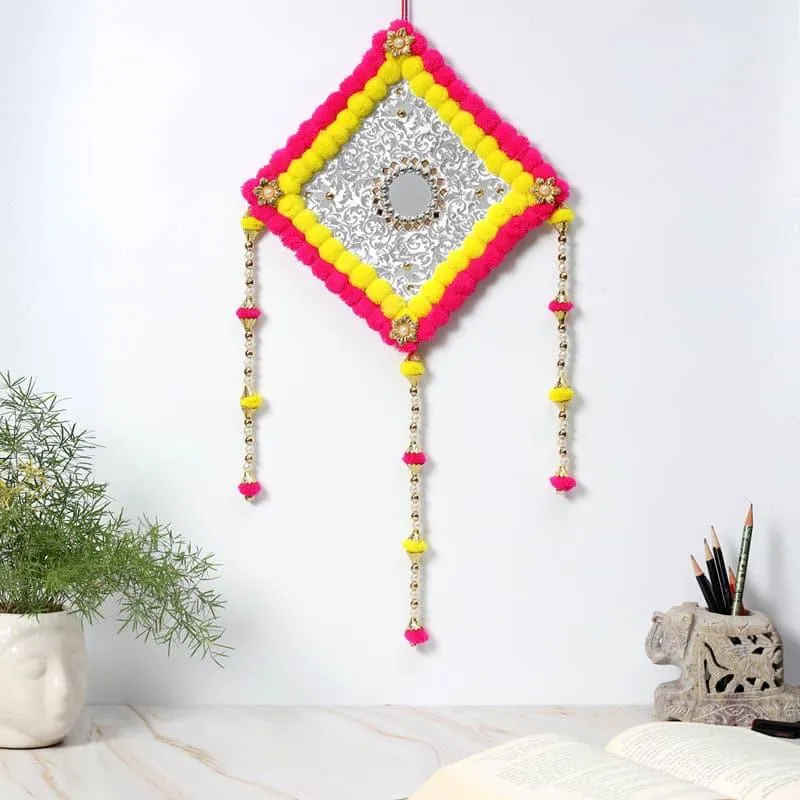 Lozenge Festive Latkan - Yellow & Pink media 1