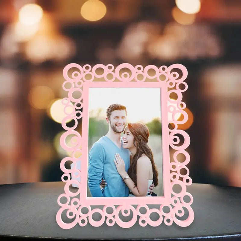 Bubble Bloom Plastic Photo Frame