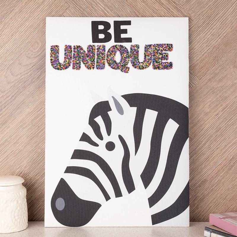 Be Unique Zebra MDF & Fabric Wall Accent