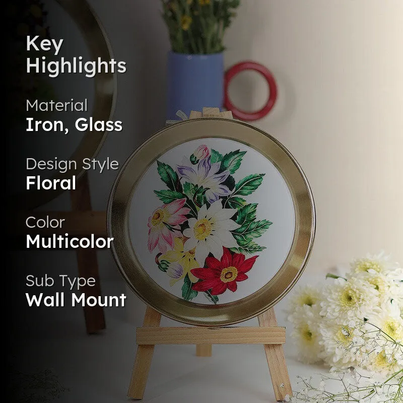 Serene Bloom Enamel Wall Plate media 2
