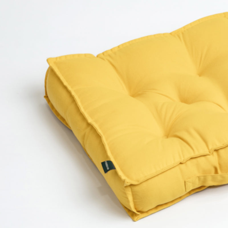 Tara Floor Cushion - Mustard Yellow media 3