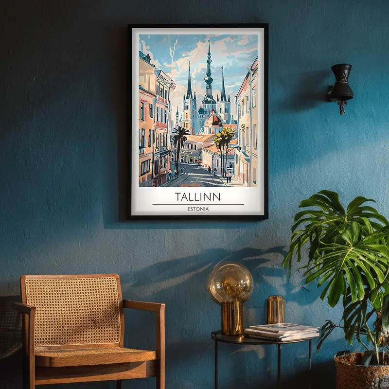 Vintage Tallin Framed Canvas Wall Painting media 4