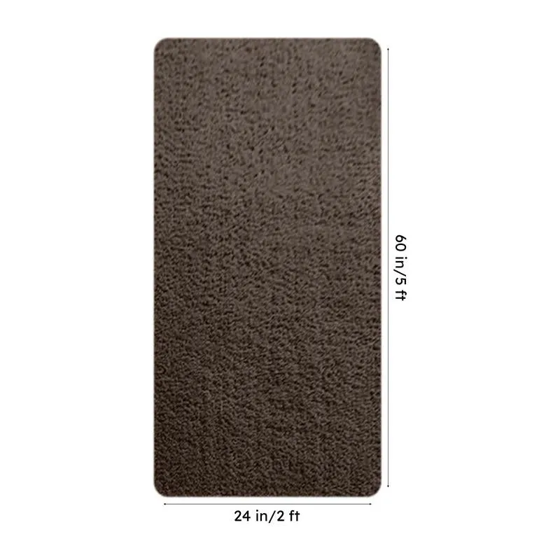 Nuo Luxe Micro Fiber Runner Rug - Coffee Brown media 8