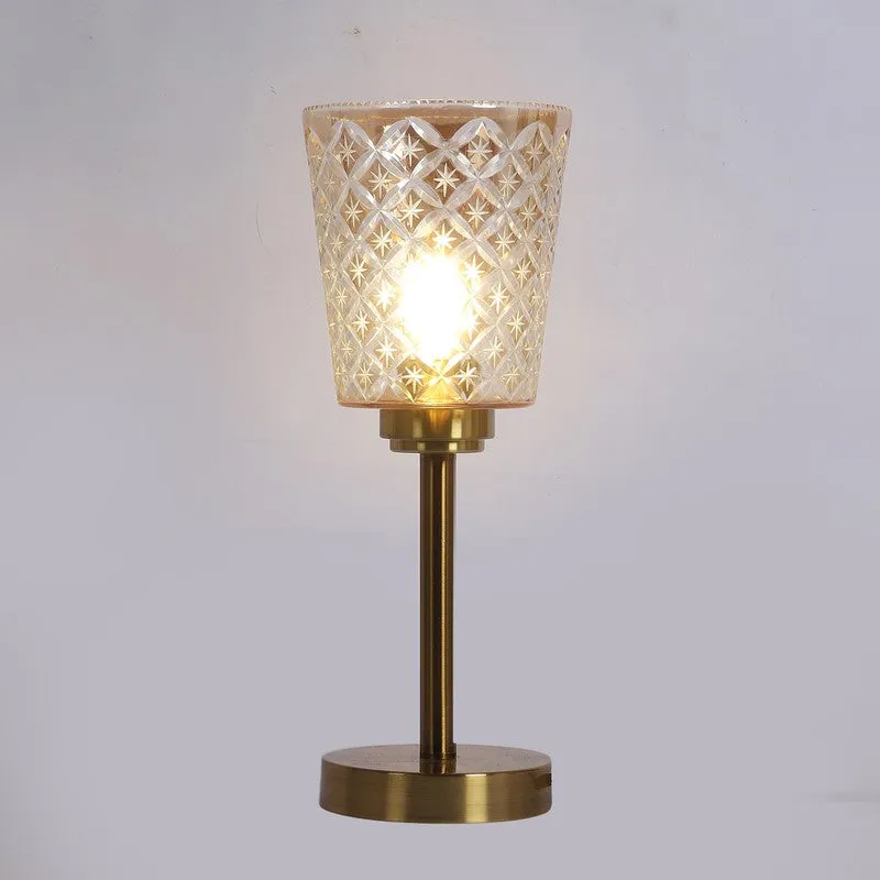 Elysian Glow Texured Glass Table Lamp media 6