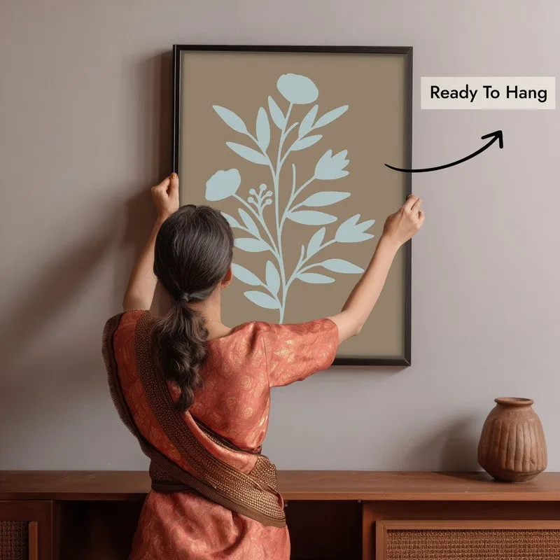 Coastal Flora Canvas Wall Painting With Black Frame media 10