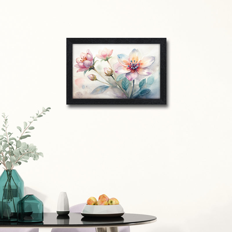 Pastel Petal Wall Painting