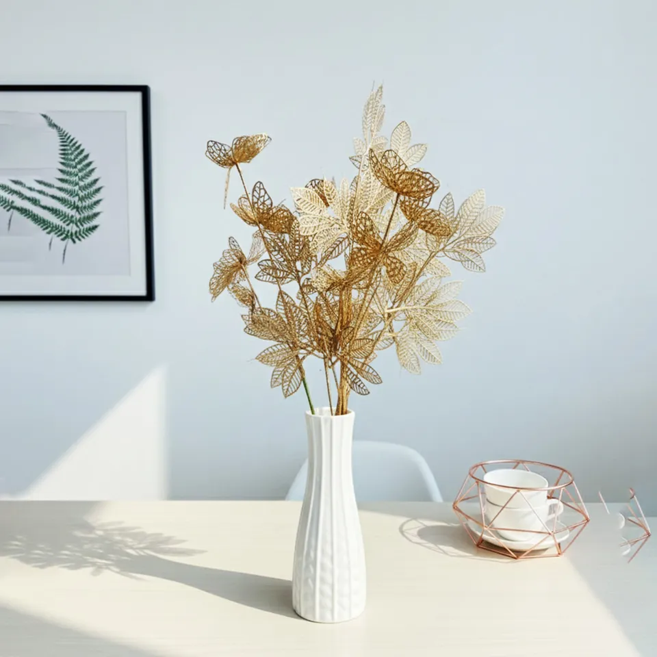 Foliage Butterfly Artificial Stems- Set Of Two media 5