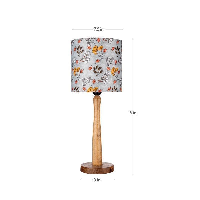 Gardenia Aura Classy Wooden Stand Fabric Table Lamp - Multicolor media 5