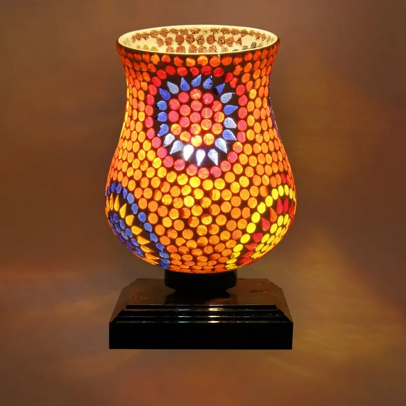 Stellara Mosaic Glass Table Lamp - Multicolor media 7