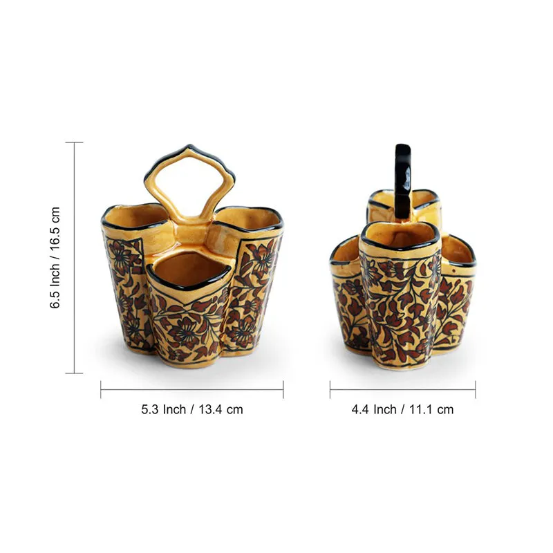 Hastakala Trio Ceramic Cutlery Stand media 8