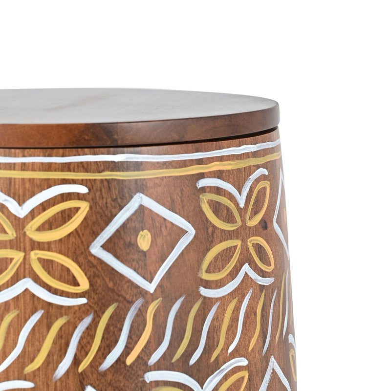 Mandira Pooja Stool With Storage media 6