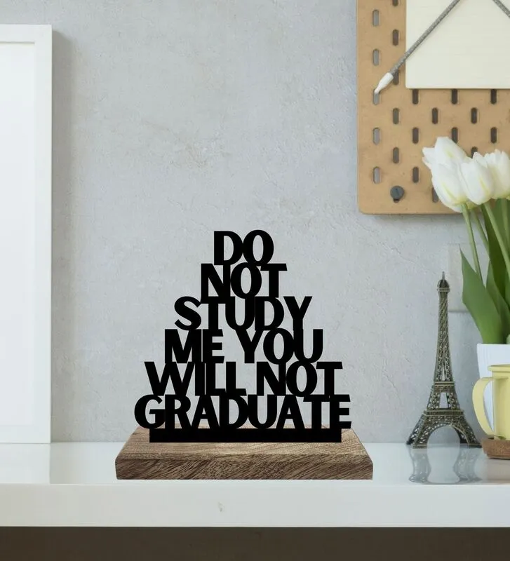 Silent Disregard Typography Showpiece - Set Of Two media 3