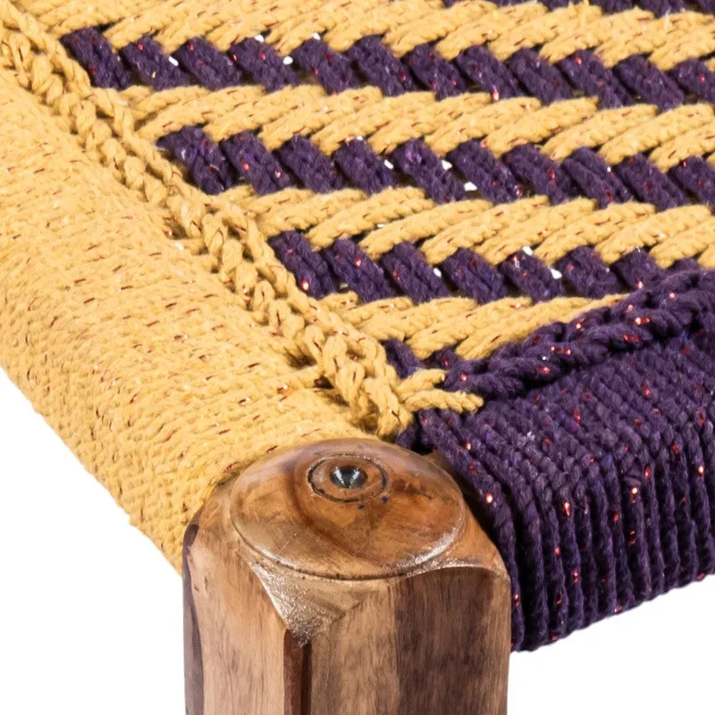 Izeno Sheesham Wooden Bench - Yellow,Brown media 5