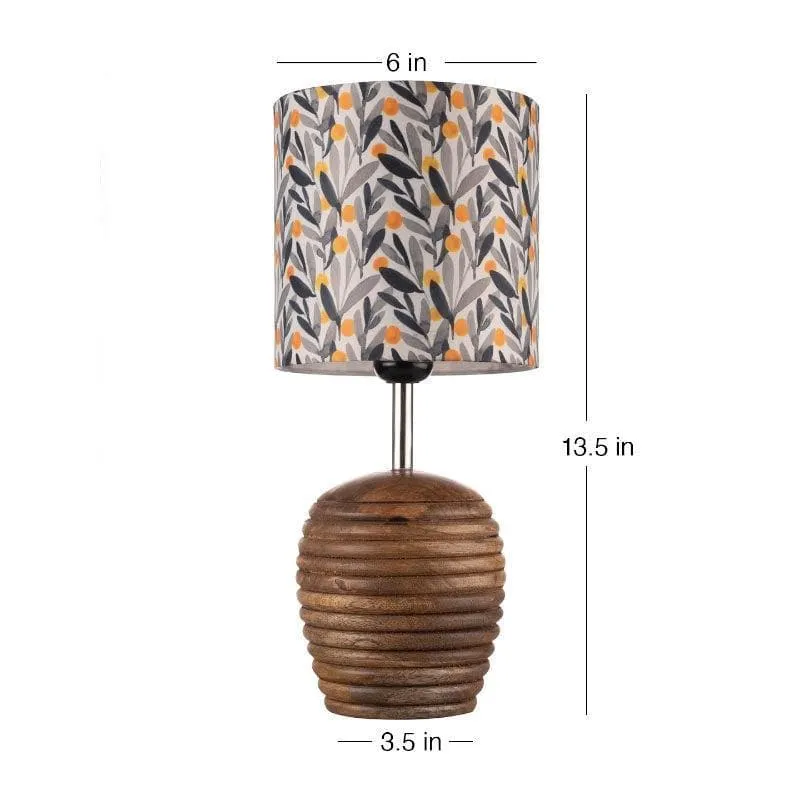 Grey Glamour Dome Fabric Table Lamp - Multicolor media 5