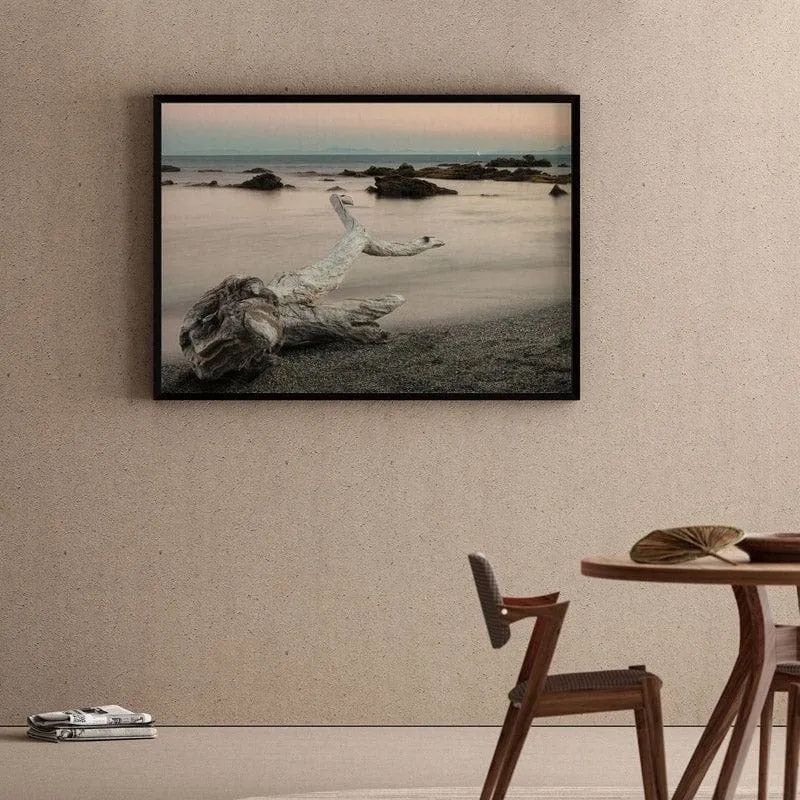 Treefish Carcass Canvas Wall Painting - Black Frame media 1
