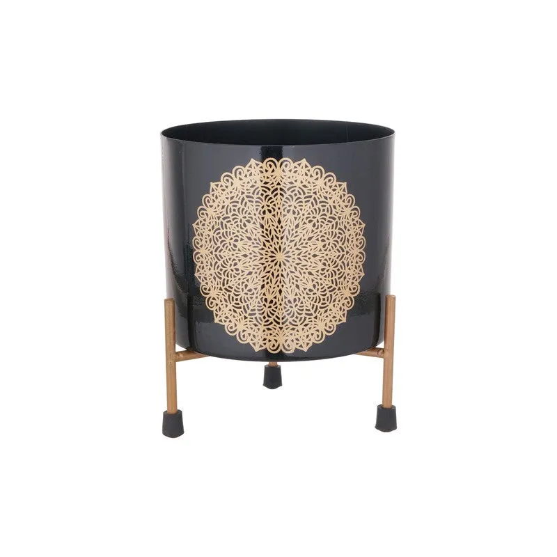 Botanique Metal Planters With Stand - Two Piece Set media 6