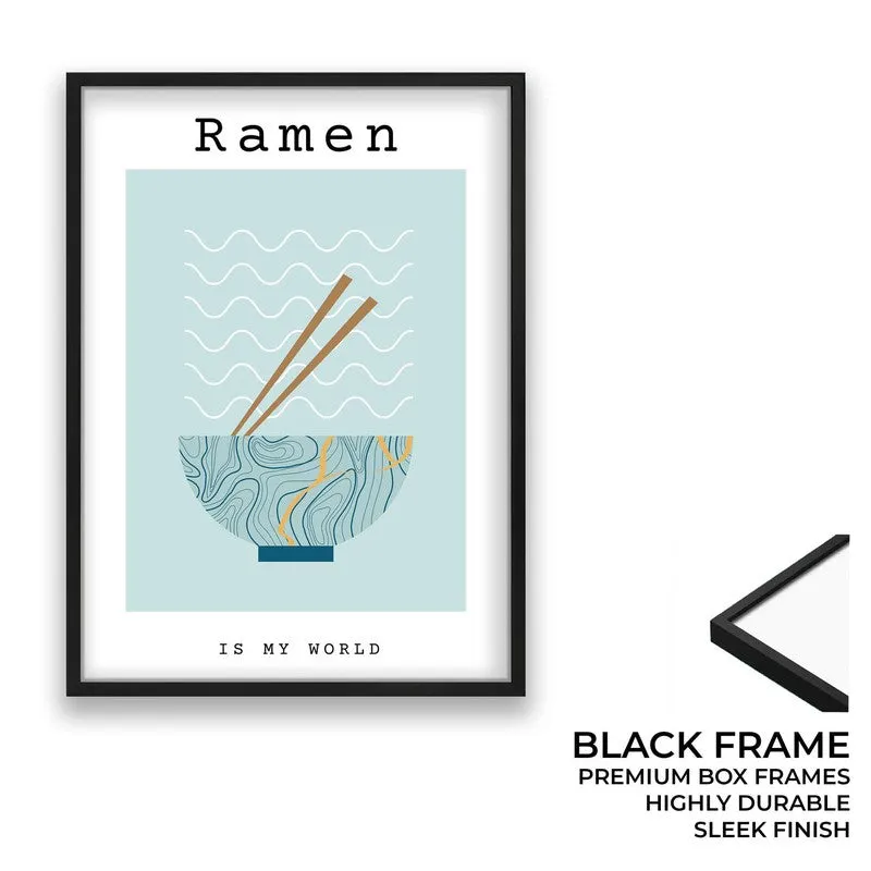RamenBlue Archival Canvas Wall Art - Black media 8