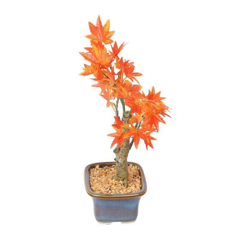 Faux Maple Bonsai In Tub Pot (23 cms) - Red media 3