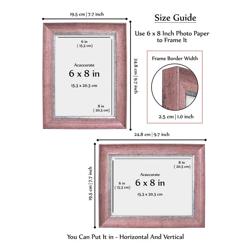 Elegant Vintage Style PVC Photo Frame - Pink media 10