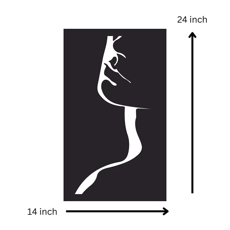 Lady Figure Black Iron Wall Accent media 5