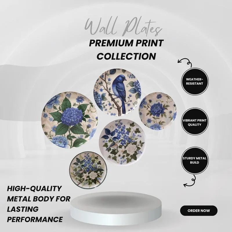 Serene Birdsong Wall Plates - Set of Five media 7