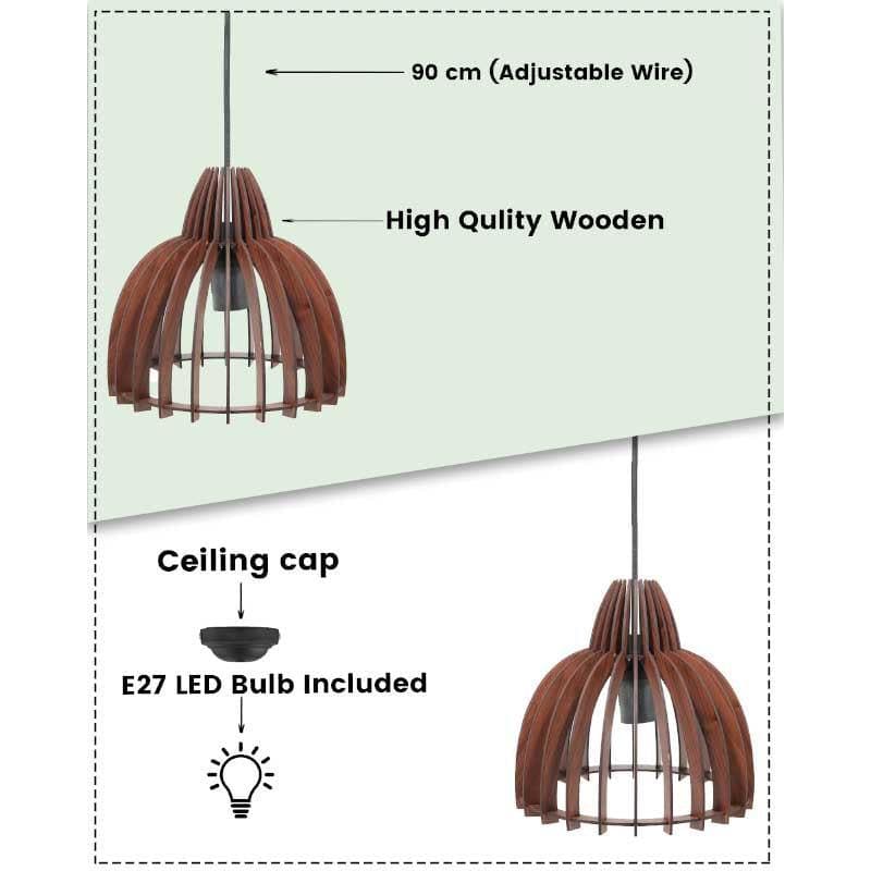 Shine On Wooden Ceiling Lamp media 7